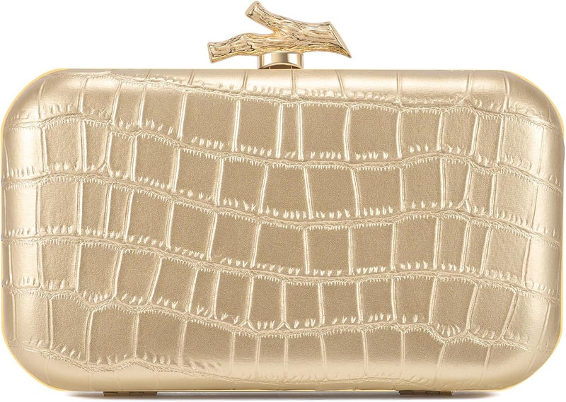 CHUNLI Clutch Purses for Women Evening/Wedding Chic Woven Bag Formal PU Leather Purse Designer Handbags for Women - Image 1